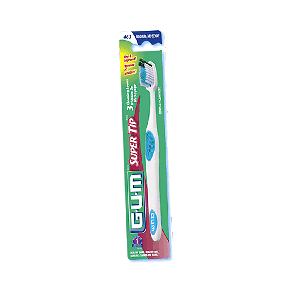 GUM Super Tip Multi level Trim Toothbrush (12 Pack Value)